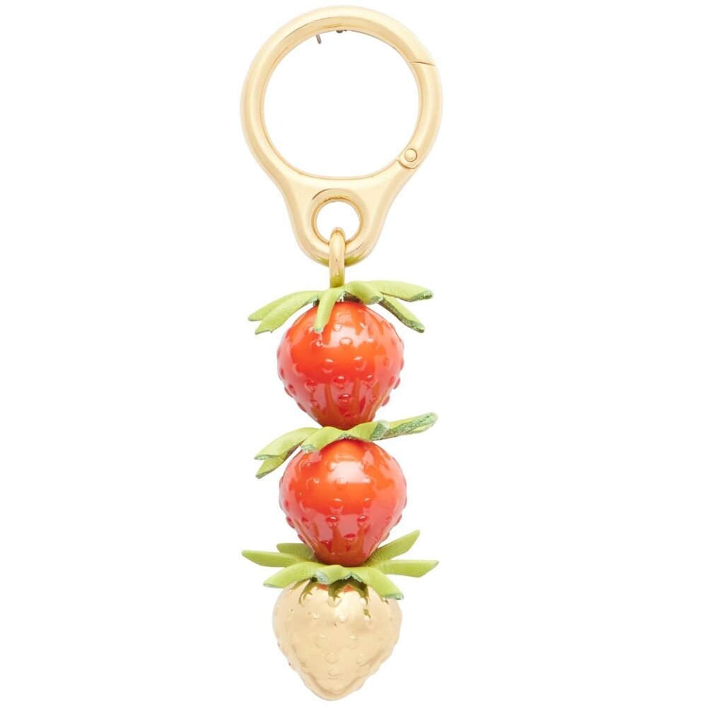 Loewe - Strawberry Bag Charm Red Gold